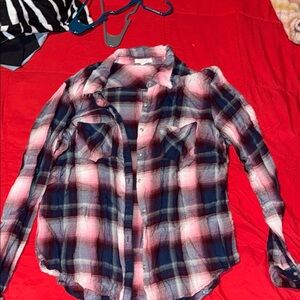 Plaid Shirt - Red and Blue
